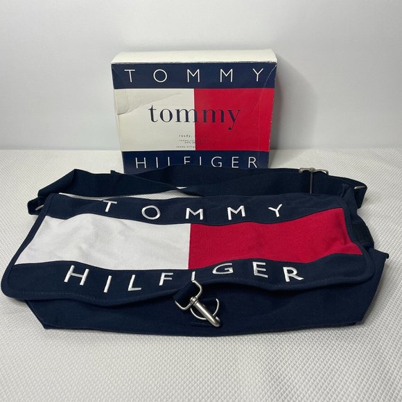 Tommy Hilfiger Other - Vtg 90s Deadstock Tommy Hilfiger Colorblock Large Canvas Crossbody Messenger Bag